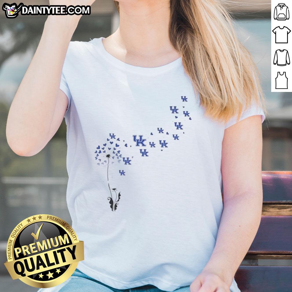 good-dandelion-flower-kentucky-wildcats-football-logo-ladies-tee Good Dandelion Flower Kentucky Wildcats football logo on a ladies tee, perfect for fans and stylish game day wear.