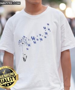 Alt Text: Good Dandelion Flower Kentucky Wildcats Football Logo T-Shirt featuring a vibrant design for fans.