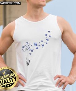 Good Dandelion Flower Kentucky Wildcats football logo tank top design featuring vibrant colors and sports team pride.