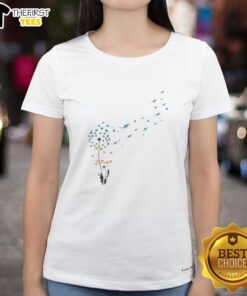 Good Dandelion Flower Miami Dolphins Football Logo Ladies Tee design featuring vibrant colors and a stylish graphic.