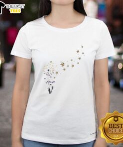 Good Dandelion Flower Minnesota Vikings Football Logo Ladies Tee, featuring vibrant colors and a stylish design for fans.