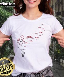 Good Dandelion Flower Ole Miss Rebels Football Logo Ladies Tee showcasing team spirit and stylish design.
