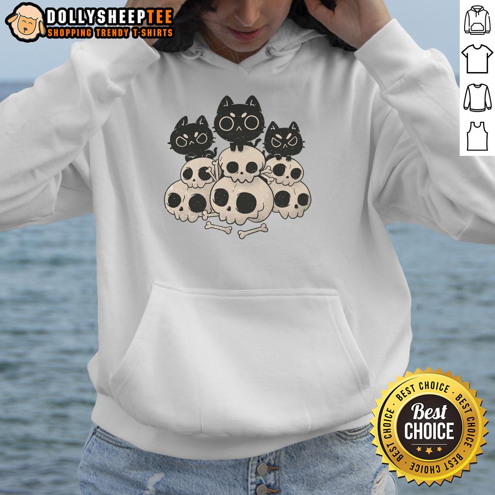 Good Death Gang Cat Skulls Hoodie Good Death Gang Cat Skulls Hoodie featuring a stylish design with cat skull graphics on a cozy hoodie.