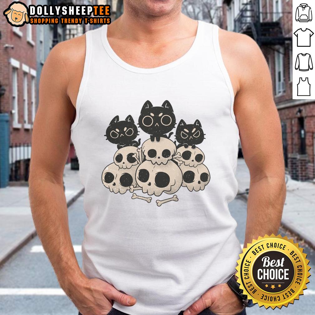 Good Death Gang Cat Skulls Tank Top Good Death Gang Cat Skulls Tank Top featuring vibrant cat skull graphics on a stylish sleeveless design.