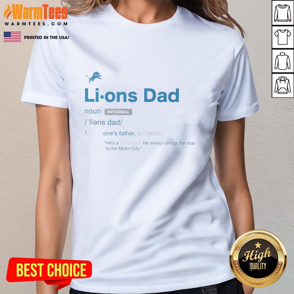 good-detroit-lions-dad-definition-ladies-tee Good Detroit Lions Dad Definition Ladies Tee showcasing a fun graphic design perfect for proud Lions fans.