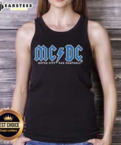 Alt Text: Good Detroit Lions MCDC Motor City tank top featuring Dan Campbell, perfect for fans supporting the team.