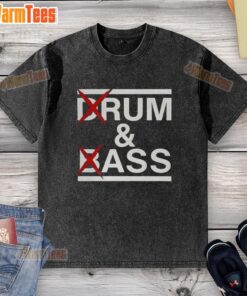 Alt Text: Good Drum and Bass Rum Ass washed t-shirt featuring vibrant design, perfect for music lovers and casual wear.
