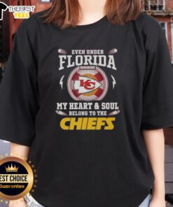 Good Even Under Florida Sunshine: Kansas City Chiefs Ladies Tee showcasing team spirit and style for fans.