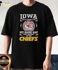Good Even Under Iowa Sunshine t-shirt showcasing Kansas City Chiefs pride with vibrant colors and bold design.