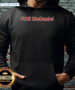Good Fire Mike McDaniel Hoodie featuring bold graphics and vibrant colors, perfect for fans of the Miami Dolphins coach.