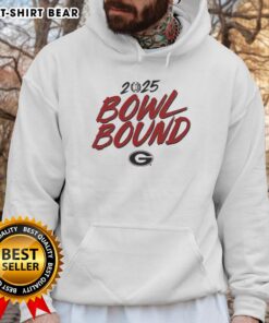 Good Georgia Bulldogs Bowl Bound 2025 Hoodie in red, showcasing team spirit for fans celebrating the upcoming bowl game.