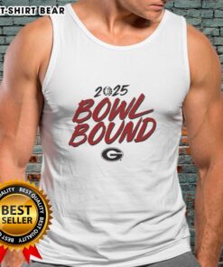 Good Georgia Bulldogs Bowl Bound 2025 tank top featuring team colors and logo, perfect for fans celebrating the season.