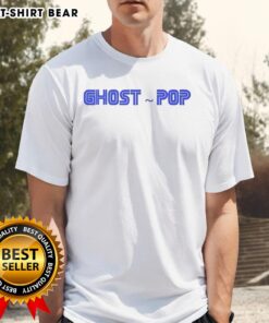 Good Ghost Pop Logo T-Shirt featuring a vibrant ghost graphic, perfect for fans of quirky, fun apparel.