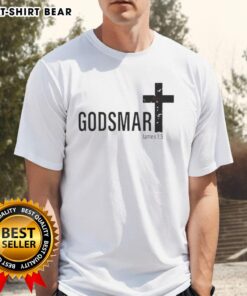 Good Godsmart James 1-5 Cross T-Shirt featuring a stylish cross design, perfect for faith-inspired fashion.