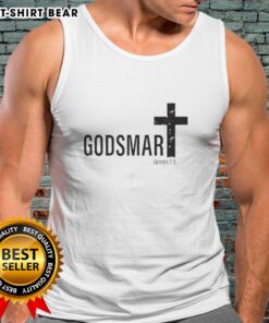 Good Godsmart James 1:5 Cross Tank Top featuring a stylish design for faith-inspired fashion enthusiasts.