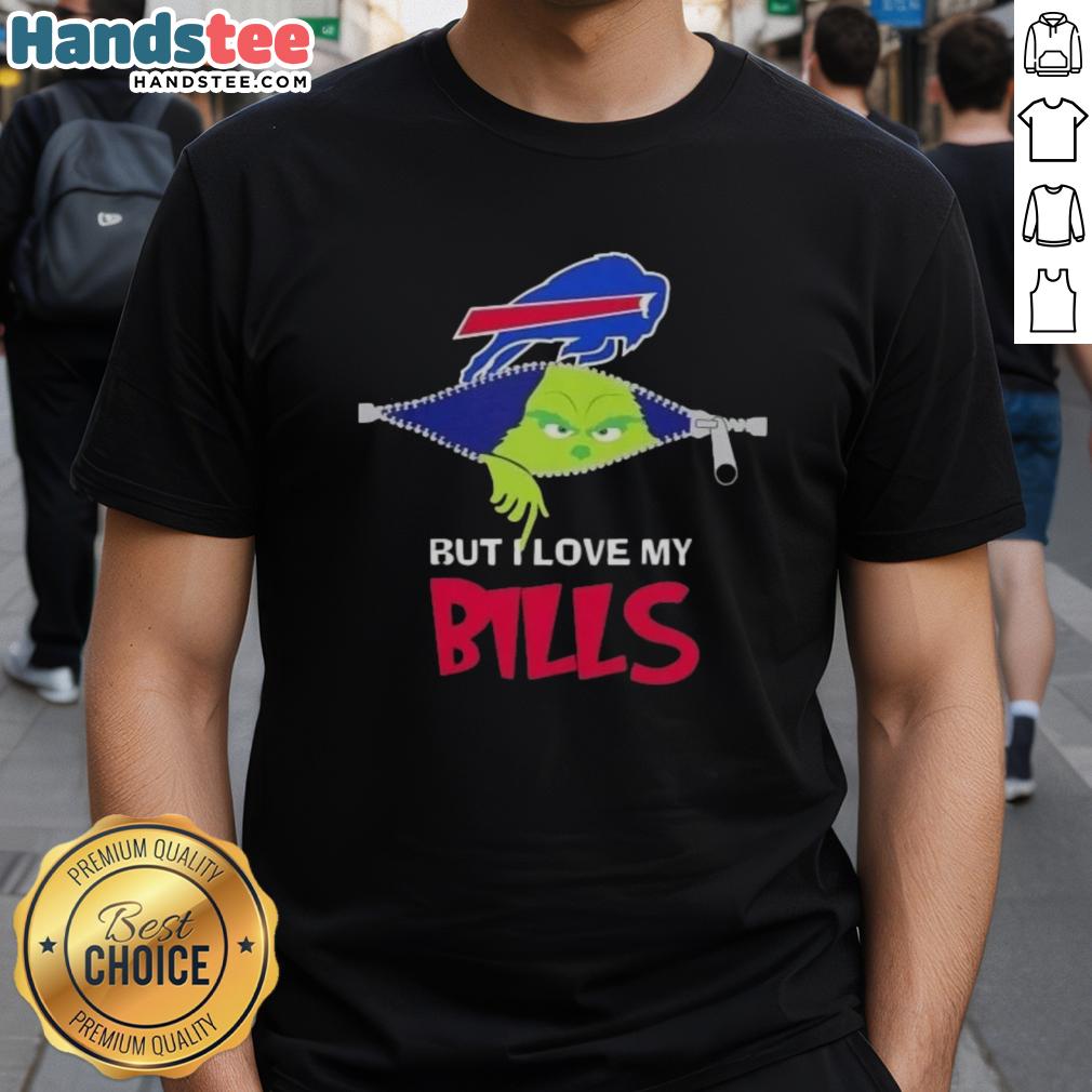 good-grinch-but-i-love-my-buffalo-bills-football-t-shirt-1 Good Grinch But I Love My Buffalo Bills Football T-Shirt design featuring festive colors and a playful Grinch graphic.