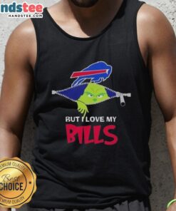 Good Grinch but I love my Buffalo Bills football tank top featuring festive design and team colors for fans.