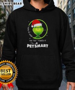 Good Grinch Christmas hoodie with 'I Used to Smile and Then I Worked at PetSmart' design, perfect for holiday pet lovers.