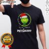 Alt Text: Good Grinch Christmas T-Shirt featuring 'I Used To Smile And Then I Worked At Petsmart' design in festive colors.