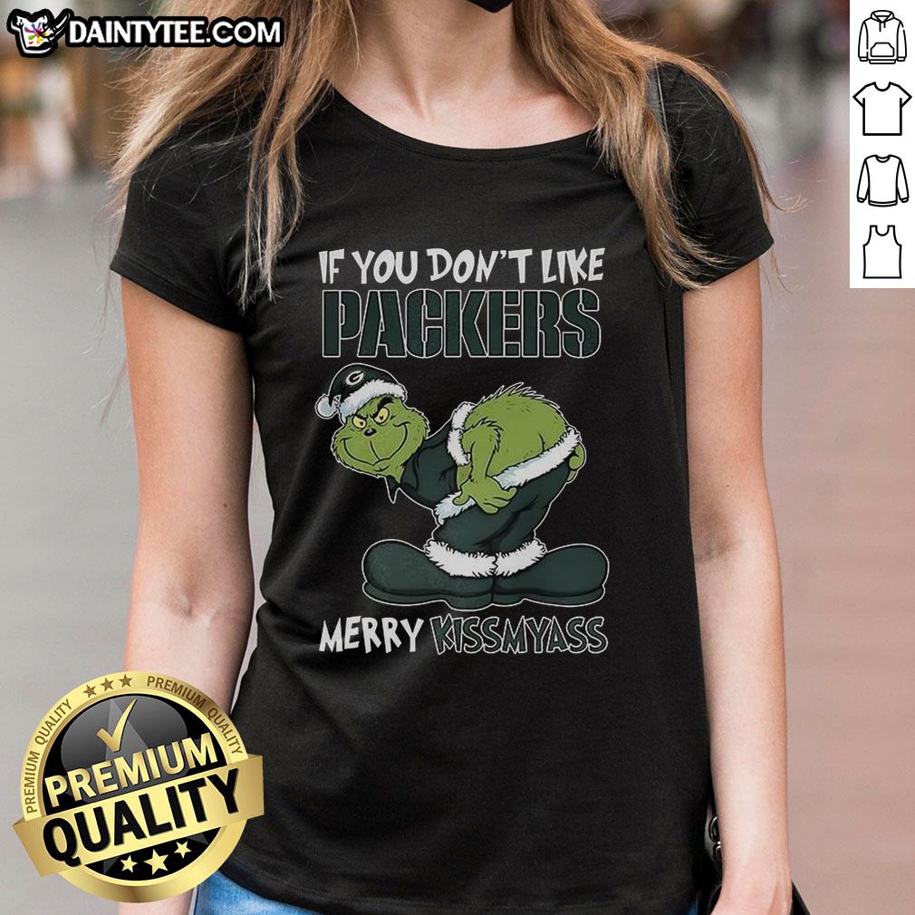 good-grinch-x-green-bay-packerss-if-you-dont-like-packers-merry-kissmyass-2025-christmas-ladies-tee Good Grinch X Green Bay Packers Christmas tee for ladies - 'If You Don't Like Packers, Merry Kiss My Ass' 2025 design.