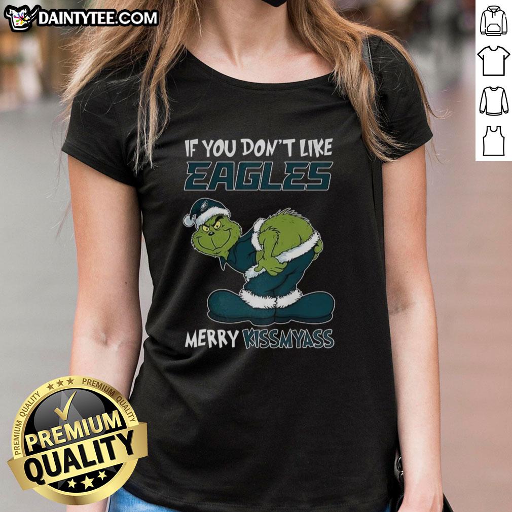 good-grinch-x-philadelphia-eagles-if-you-dont-like-packers-merry-kissmyass-2025-christmas-ladies-tee Good Grinch X Philadelphia Eagles Christmas Tee for ladies with humorous 'Merry Kiss My Ass' design, perfect for 2025.