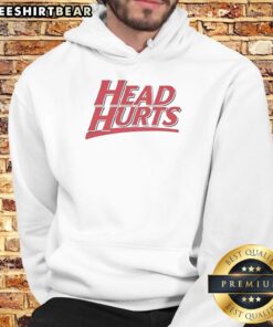 Good Head Hurts Tylenol Style Hoodie in gray, featuring bold text design on soft fabric, perfect for casual wear.