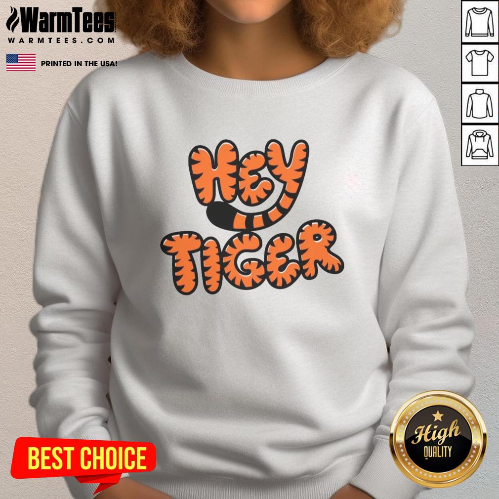good-hey-tiger-bubble-letter-sweatshirt Good Hey Tiger bubble letter sweatshirt in vibrant colors, perfect for casual wear and trendy outfit styles.