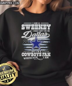 Good I Am A Sweene sweatshirt for Cowboys fans, showcasing pride for Dallas team anywhere.