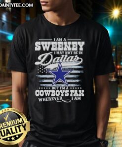 Good I Am A Sweene T-Shirt for Cowboys fans, showcasing pride for Dallas team spirit, no matter the location.
