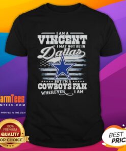 Good I Am A Vincent Cowboys fan t-shirt design, perfect for showing team spirit anywhere, even outside Dallas.