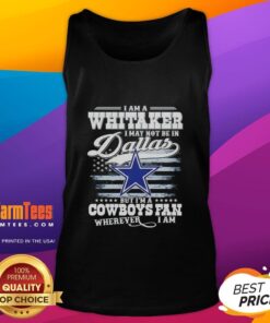 Alt Text: Good I Am A Whitaker Cowboys Fan Tank Top design, showcasing team spirit for Dallas Cowboys fans anywhere.