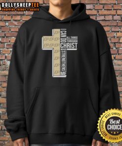 Good I Can Do All Things Through Christ Who Strengthens Me Purdue Boilermakers Football Cross Hoodie design