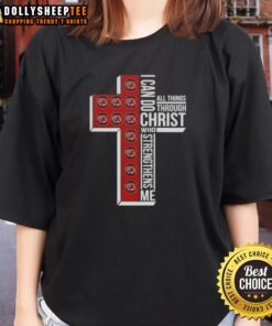Good I Can Do All Things Through Christ Who Strengthens Me South Carolina Gamecocks Football Cross Ladies Tee shirt.