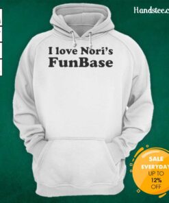 Alt Text: Stylish Good I Love Noris Funbase Hoodie in vibrant colors, perfect for casual wear and expressing fandom.