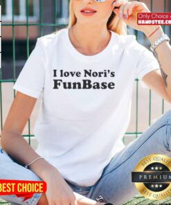 Good I Love Noris Funbase Ladies Tee in vibrant colors, perfect for casual wear and showing love for Noris.