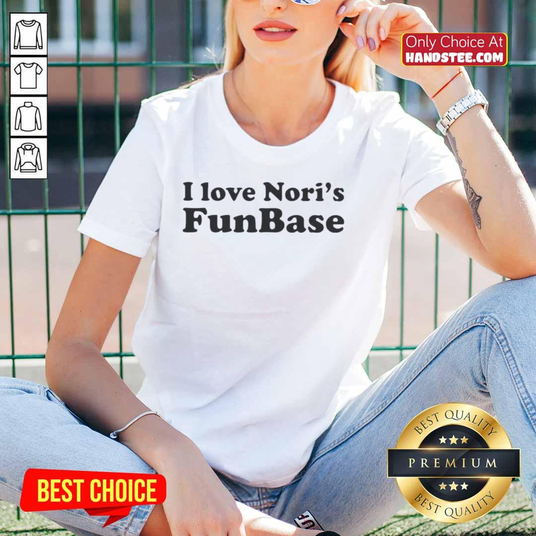 good-i-love-noris-funbase-ladies-tee Good I Love Noris Funbase Ladies Tee in vibrant colors, perfect for casual wear and showing love for Noris.