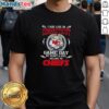Alt Text: Kansas City Chiefs t-shirt stating 'Good I May Live In Connecticut But On Game Day My Heart And Soul Belongs To Chiefs'
