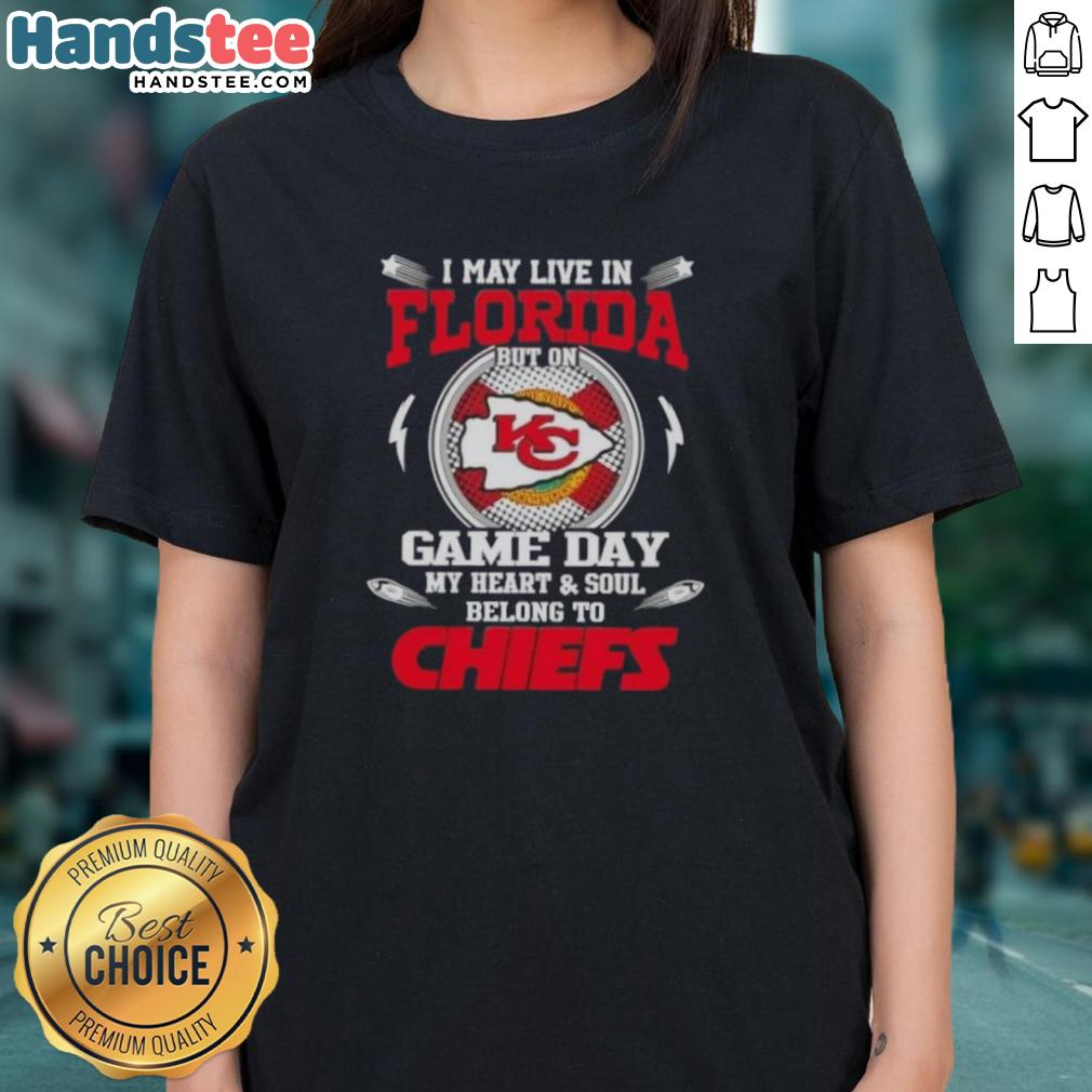 good-i-may-live-in-florida-but-on-game-day-my-heart-and-soul-belongs-to-kansas-city-chiefs-ladies-tee Womens Kansas City Chiefs tee: Good I May Live In Florida But On Game Day My Heart Belongs To KC design.