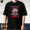 Good I May Live In Texas But On Game Day My Heart And Soul Belongs To Kansas City Chiefs T-Shirt design in vibrant colors.