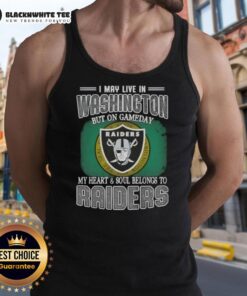 Stylish Raiders tank top showcasing pride for the team, perfect for game day in Washington.