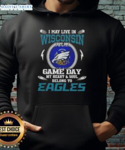 Philadelphia Eagles hoodie showcasing pride for the team, perfect for Wisconsin fans on game day.
