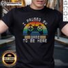 Good I Paused My Game To Be Here retro vintage gamer sunset t-shirt design featuring gaming graphics and vibrant colors.