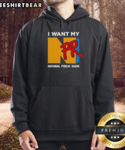 Cozy Good I Want My NPR National Public Radio hoodie in vibrant colors, perfect for fans of public radio.