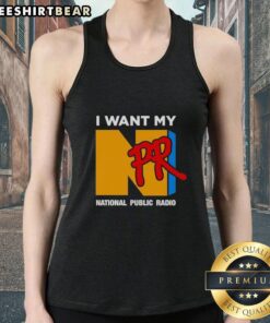 Good I Want My NPR National Public Radio tank top in vibrant colors, perfect for fans of public radio and casual wear.