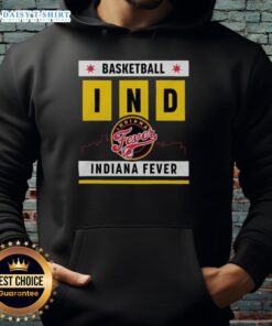 Good Indiana Fever Basketball Skyline Hoodie featuring team colors and city skyline design for fans and sports enthusiasts.