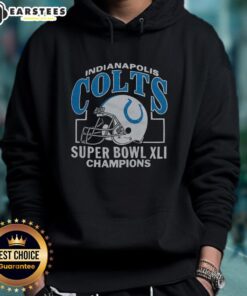 Alt Text: Good Indianapolis Colts Super Bowl XLI Champs hoodie showcasing team pride and championship celebration.