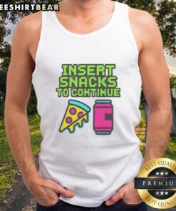 Good insert snacks to continue tank top design featuring vibrant colors and playful graphics for a trendy casual look.
