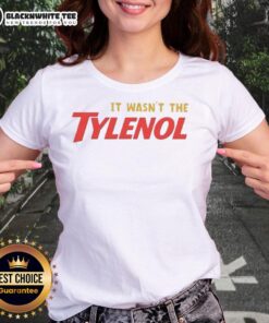 Good It Wasn't The Tylenol Autism Awareness Ladies Tee featuring a stylish design promoting autism awareness and support.