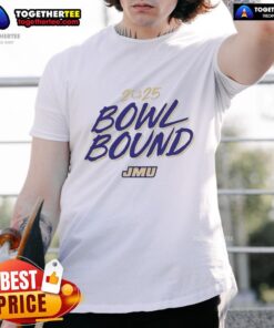 Good James Madison Dukes Bowl Bound 2025 T-Shirt featuring team colors and logo, perfect for fans celebrating the season.