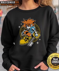 Good Kingdom Heart Sora Kid Sweatshirt featuring vibrant graphics of Sora, perfect for young fans of the game.